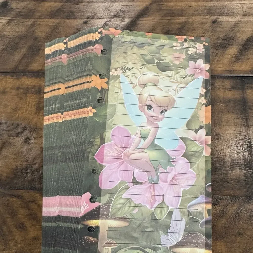 Tinkerbell A6 6 Ring Binder & Paper